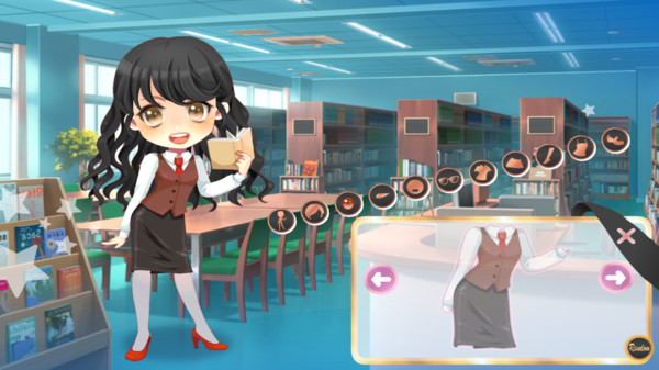 动漫校园装扮女孩游戏3