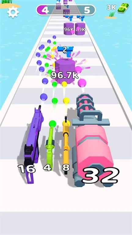 合并枪跑射击2