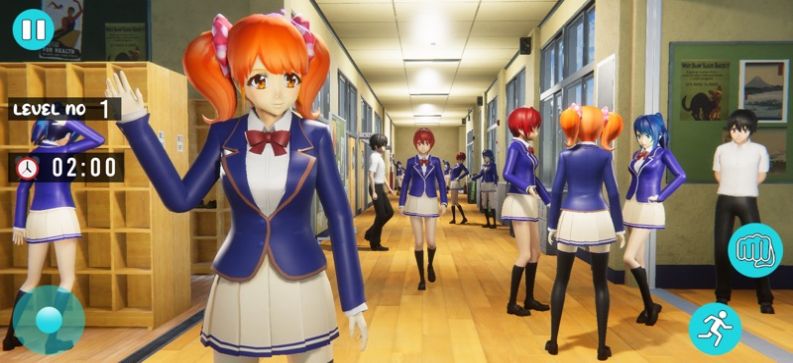 动漫女孩学校生活模拟破解版1