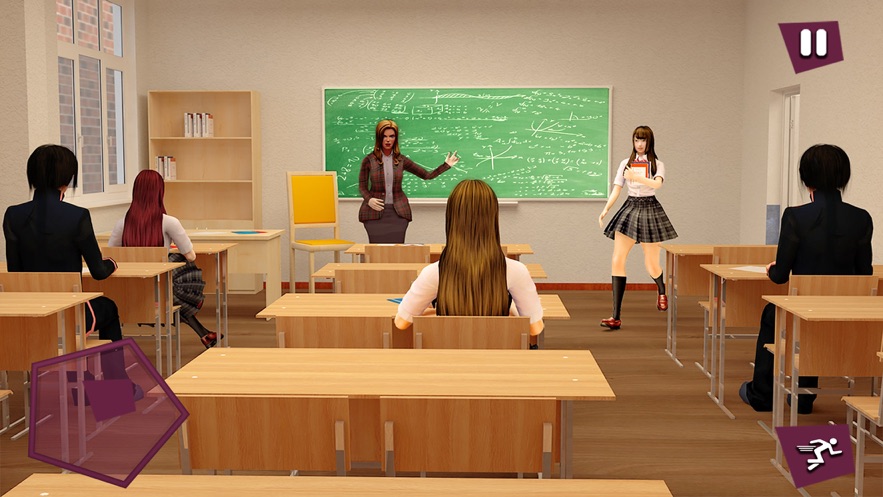 动漫学校的女孩生活模拟器3D破解版2