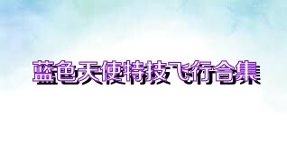 蓝色天使特技飞行合集