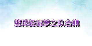 篮球经理梦之队合集