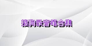 搜狗录音笔合集