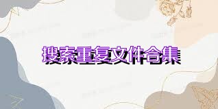 搜索重复文件合集