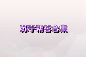苏宁帮客合集