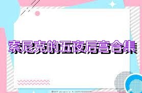 索尼克的五夜后宫合集