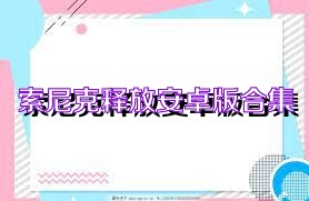 索尼克释放安卓版合集