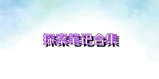 探案笔记合集