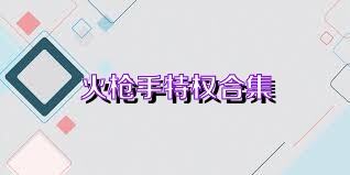 火枪手特权合集