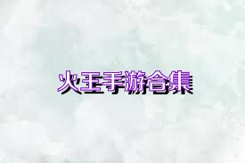 火王手游合集