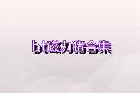 bt磁力猪合集