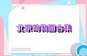 北京动物园合集