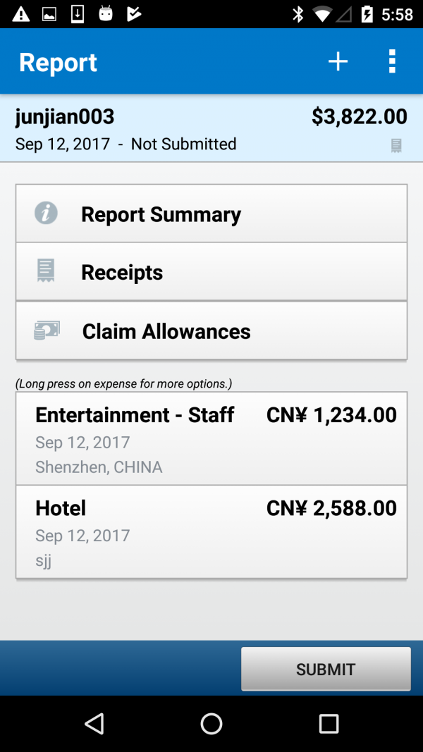 SAPConcur报销系统4