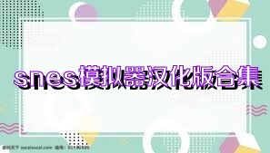snes模拟器汉化版合集