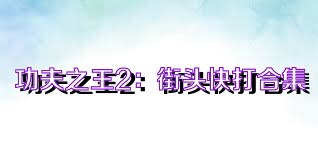 功夫之王2：街头快打合集