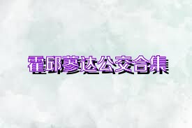 霍邱蓼达公交合集