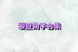 爱查助手合集