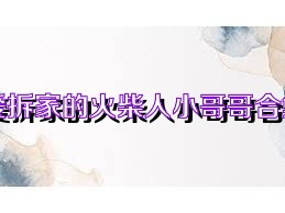 爱拆家的火柴人小哥哥合集