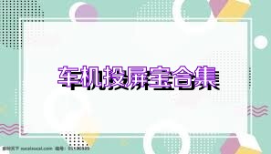 车机投屏宝合集