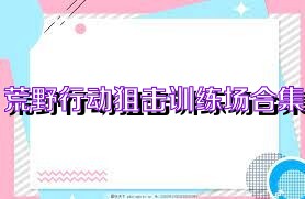 荒野行动狙击训练场合集