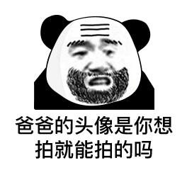 熊猫头微信拍一拍表情包带字图片大全2