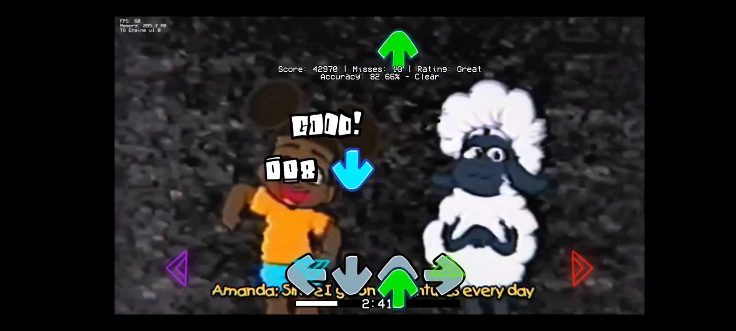 fnf爱冒险的阿曼达手游2