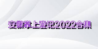 安徽掌上登记2022合集
