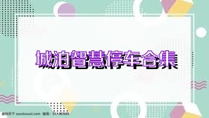 城泊智慧停车合集