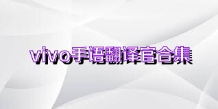 vivo手语翻译官合集