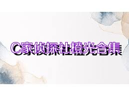 C家侦探社橙光合集