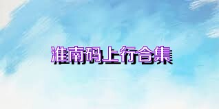 淮南码上行合集
