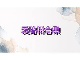 爱路桥合集