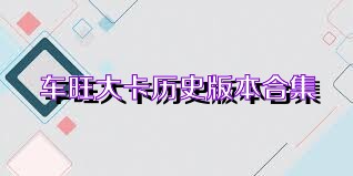 车旺大卡历史版本合集