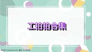 工拍拍合集