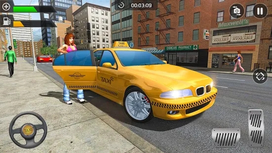 现代出租车驾驶停车3D游戏3