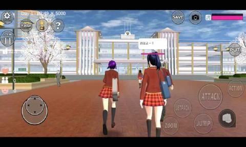 樱花校园模拟器不良少女中文版3